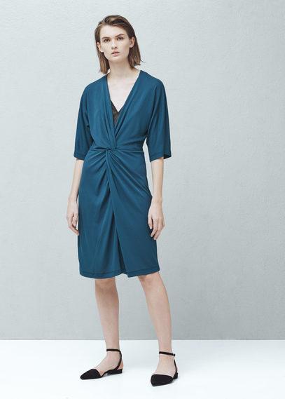Mango Mango Ruched Detail Dress