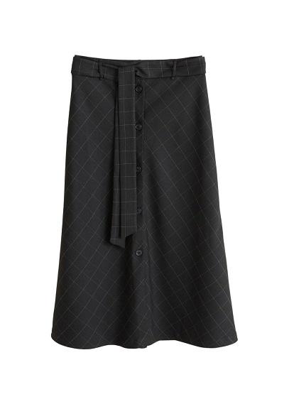 Mango Mango Buttons Flared Skirt