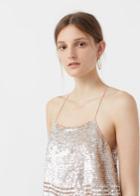 Mango Mango Sequined Strap Top