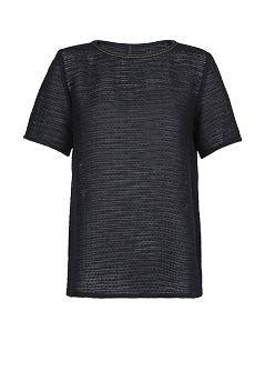 Mango Metallic Trimming Knitted Blouse