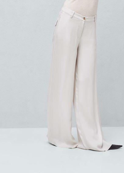 Mango Mango Premium - Palazzo Cupro Trousers