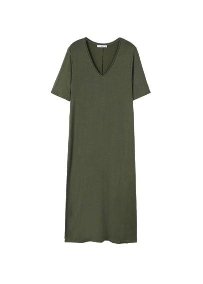 Mango Mango Knit Long Dress