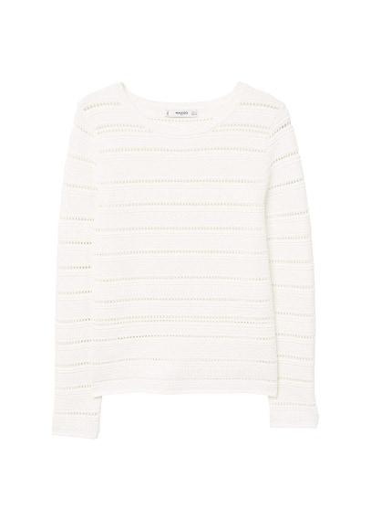 Mango Mango Openwork Panel Sweater