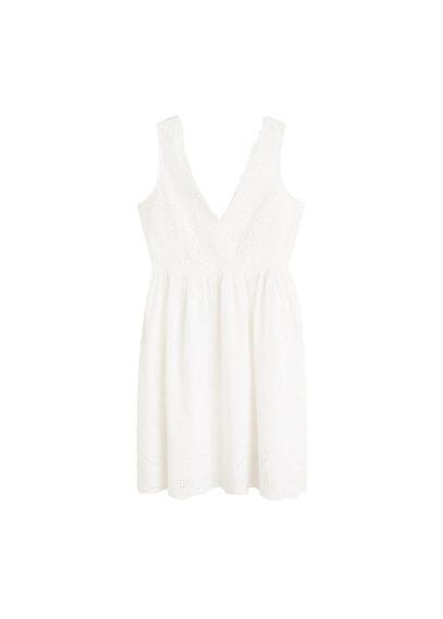 Mango Mango Back Bow Dress