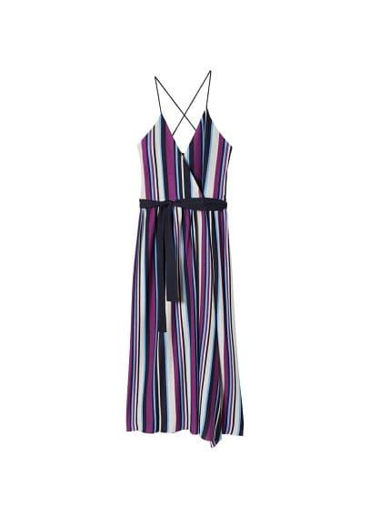 Mango Mango Stripped Print Dress