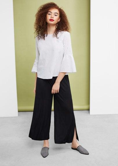 Violeta By Mango Violeta By Mango Flared Sleeves Cotton Blouse
