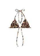 Mango Mango Animal Print Bikini Top
