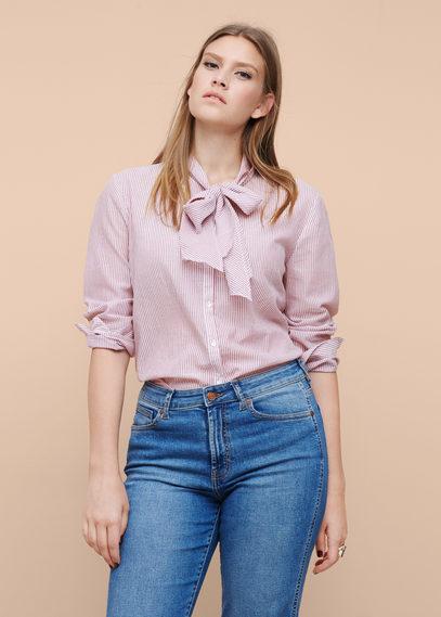 Violeta By Mango Violeta By Mango Tie-neck Blouse