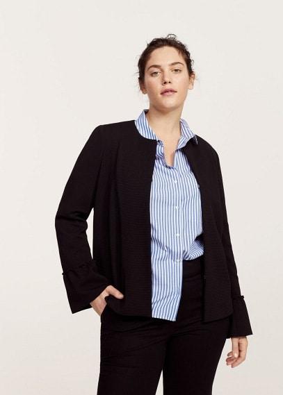 Violeta By Mango Violeta By Mango Ruffled Sleeve Jacket