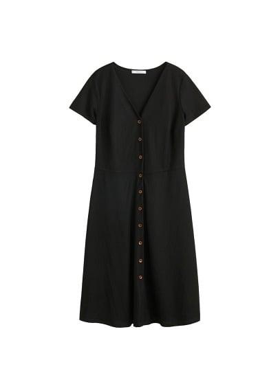 Violeta By Mango Violeta By Mango Buttoned Midi Dress
