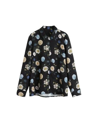 Mango Mango Flowers Printed Shirt