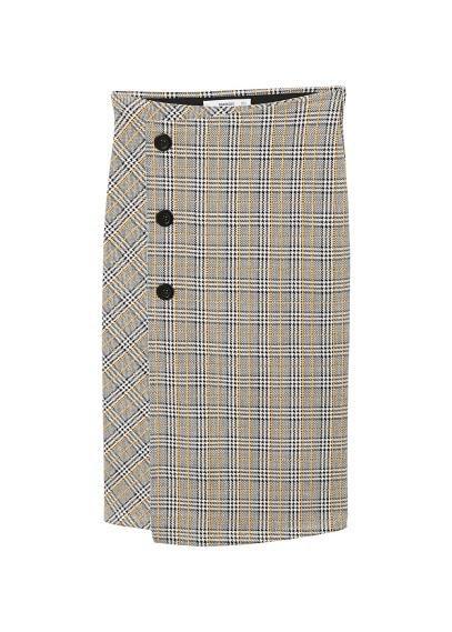 Mango Mango Prince Of Wales Skirt