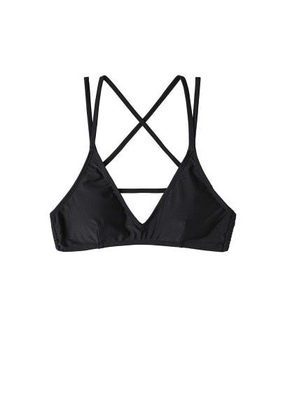 Mango Mango Crisscross Straps Bikini Top