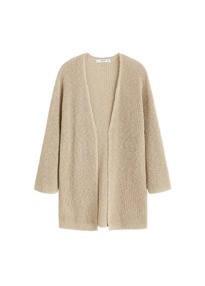 Mango Mango Linen Cardigan