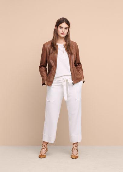 Violeta By Mango Violeta By Mango Pocket Leather Jacket