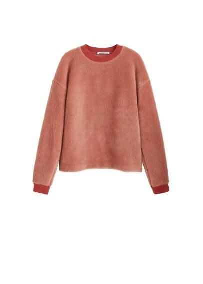 Mango Mango Faux Fur Sweatshirt