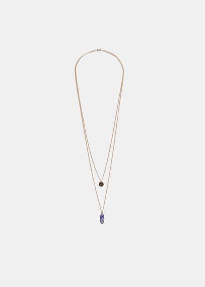 Violeta By Mango Violeta By Mango Double Pendant Necklace
