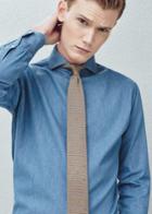 Mango Man Mango Man Slim-fit Tailored Chambray Shirt