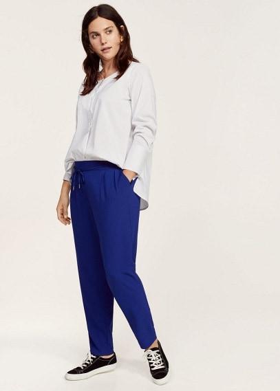Violeta By Mango Violeta By Mango Pleated Flowy Trousers