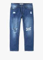 Mango Man Mango Man Cropped Slim-fit Ethan Jeans