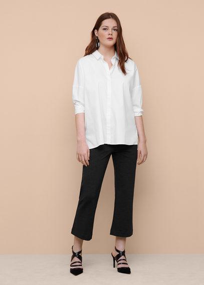 Violeta By Mango Violeta By Mango Side Slit Cotton Shirt