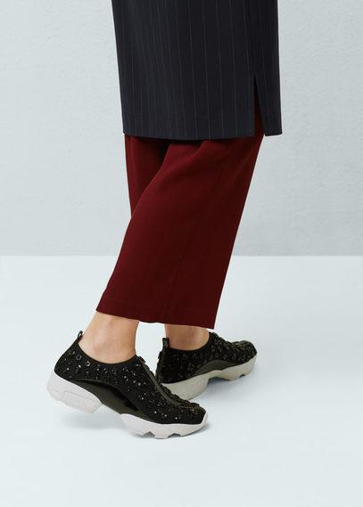 Mango Mango Flower Appliqu Sneakers