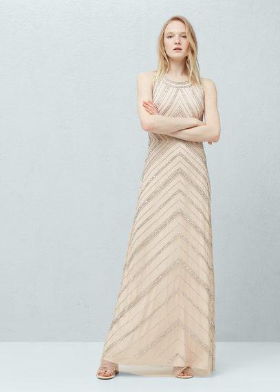 Mango Mango Bead Tulle Dress