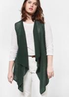 Violeta By Mango Violeta By Mango Long Linen-blend Vest