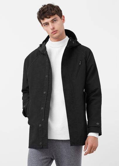 Mango Man Mango Man Cotton Nylon-blend Parka