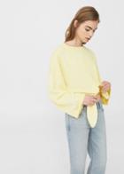 Mango Mango Knotted Cotton-blend Sweatshirt