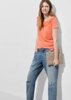 Violeta By Mango Violeta By Mango Tassels Linen T Shirt