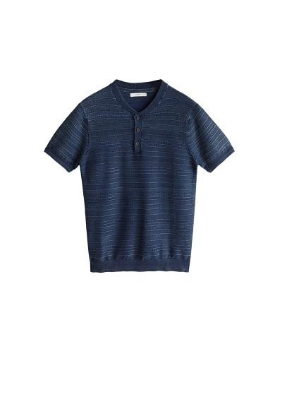 Mango Man Mango Man Structured Cotton T-shirt