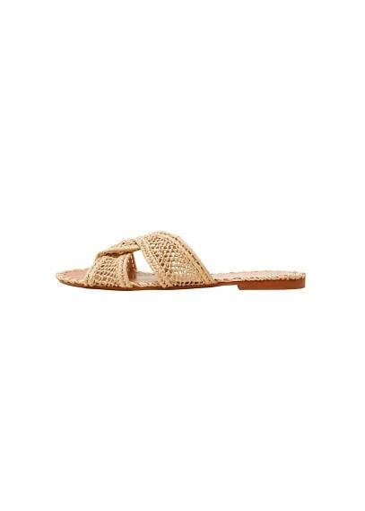 Violeta By Mango Violeta By Mango Raffia Sandal