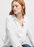Violeta By Mango Textured Cotton Shirt