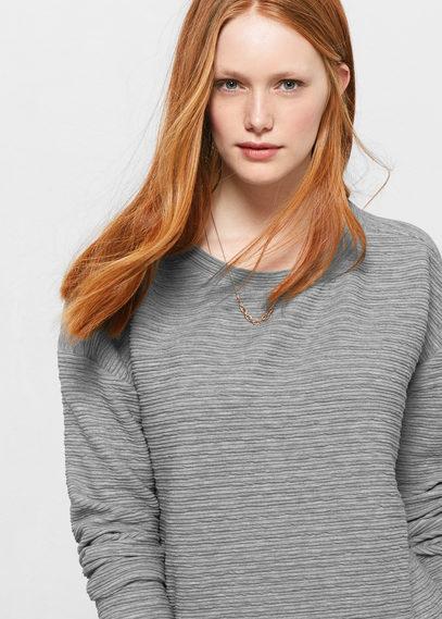 Violeta By Mango Violeta By Mango Contrast Hem Sweatshirt