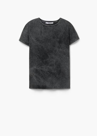 Mango Mango Printed Tie-dye T Shirt