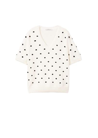Violeta By Mango Violeta By Mango Polka-dot Sweater