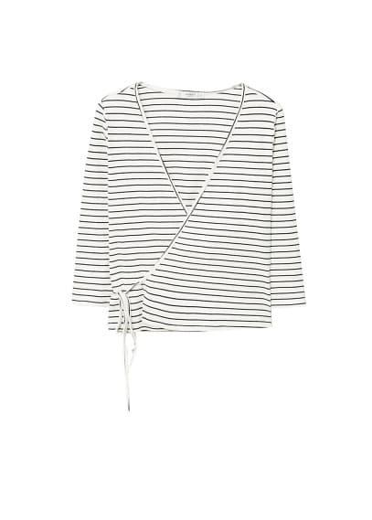 Mango Mango Textured Wrapped T-shirt