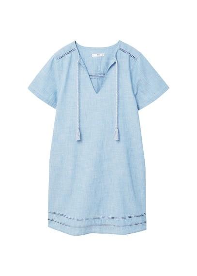 Mango Mango Pompons Detailed Dress