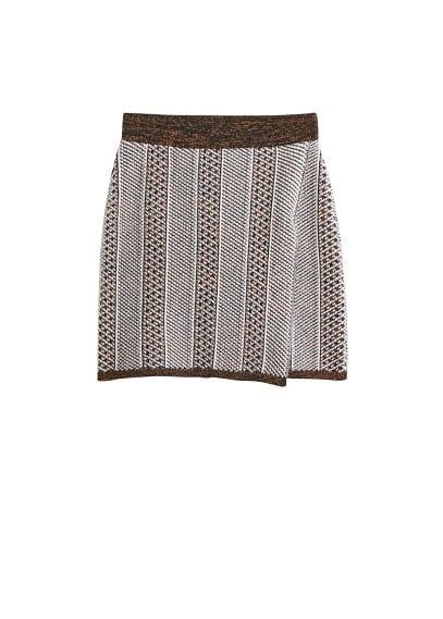 Mango Mango Jacquard Cotton-blend Miniskirt