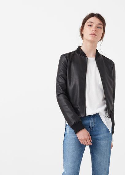 Mango Mango Side-pocket Bomber Jacket