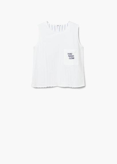 Mango Mango Mixed Cotton-blend T Shirt