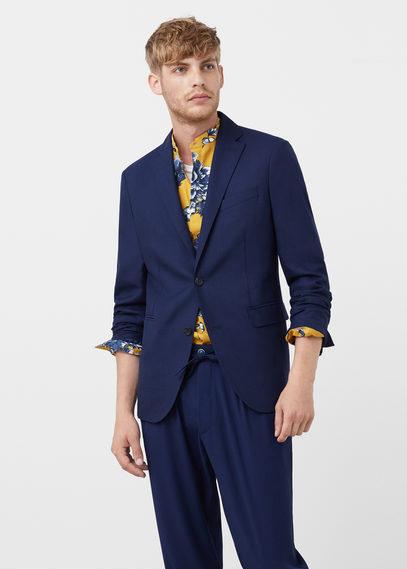 Mango Man Mango Man Slim-fit Unstructured Wool-blend Blazer