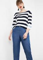 Violeta By Mango Violeta By Mango Ruffled Soft Jeans