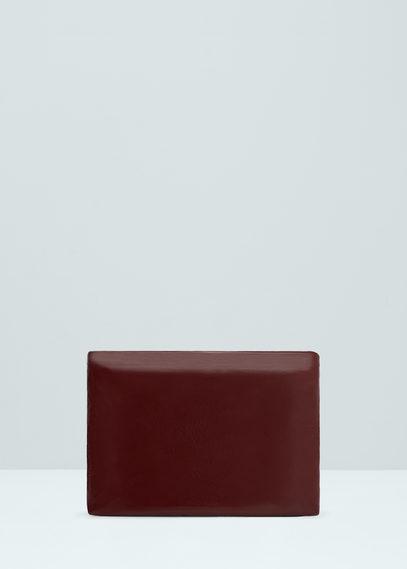Mango Mango Leather Clutch