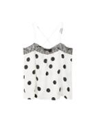 Violeta By Mango Violeta By Mango Polka Dots Lace Top