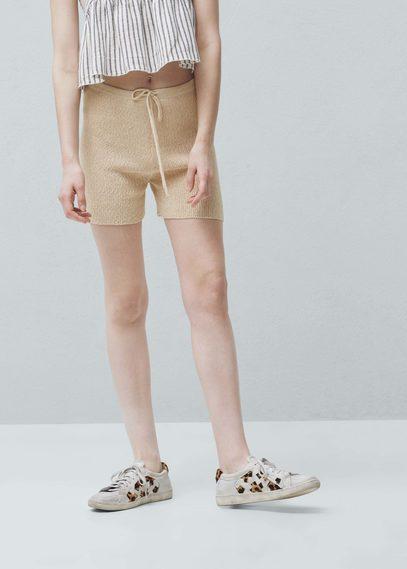 Mango Mango Knitted Cotton Short