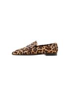 Violeta By Mango Violeta By Mango Leather Leopard Shoes