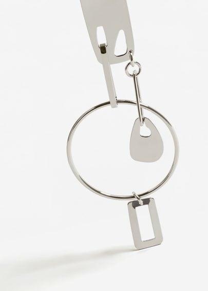 Mango Mango Metal Pendant Earring