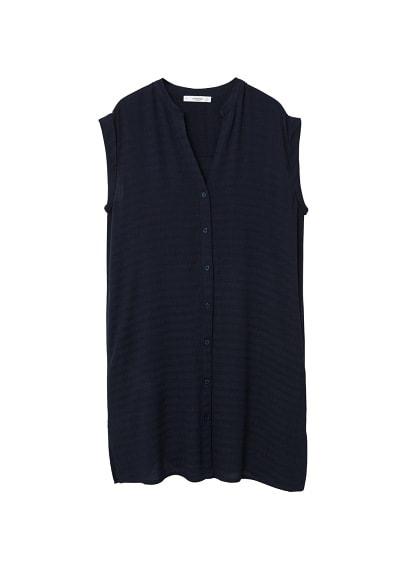 Mango Mango Textured Chiffon Blouse